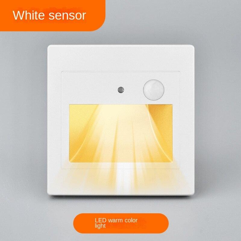 

Светодиодный PIR-датчик освещения Nieuwe Verzonken Trapverlichting Voor Thuis Gangverlichting Decoratieve Binnenwandverlichting LM 3000K белый