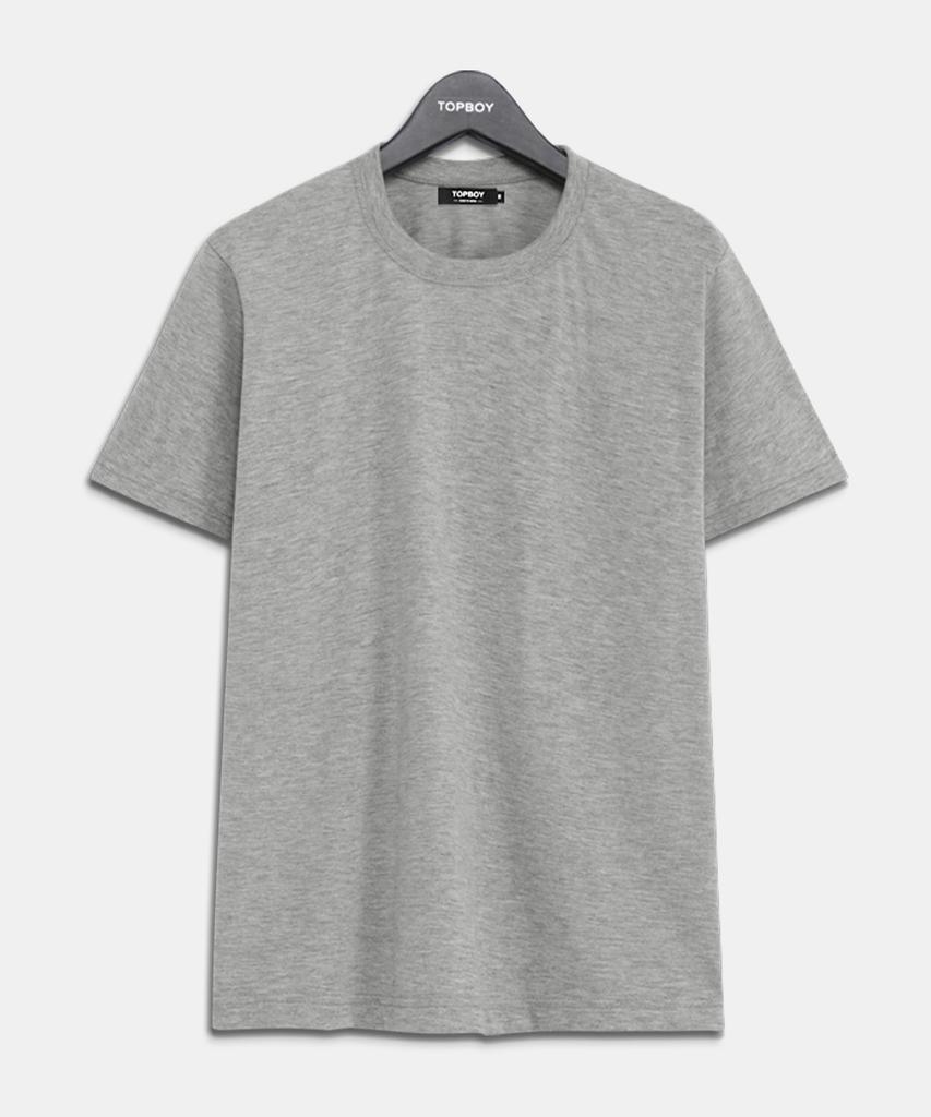 TOPBOY [3Pack] Basic Standard Fit Combed Cotton 20-Count Short Sleeve T-Shirt 4 Colors