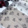 Tulle Embroidery Lace, 1m X 25cm, Non-stretch Embroidered Net Lace Trim for Lingerie, Bra, Underwear, Dress, Garment, Sewing & Crafting