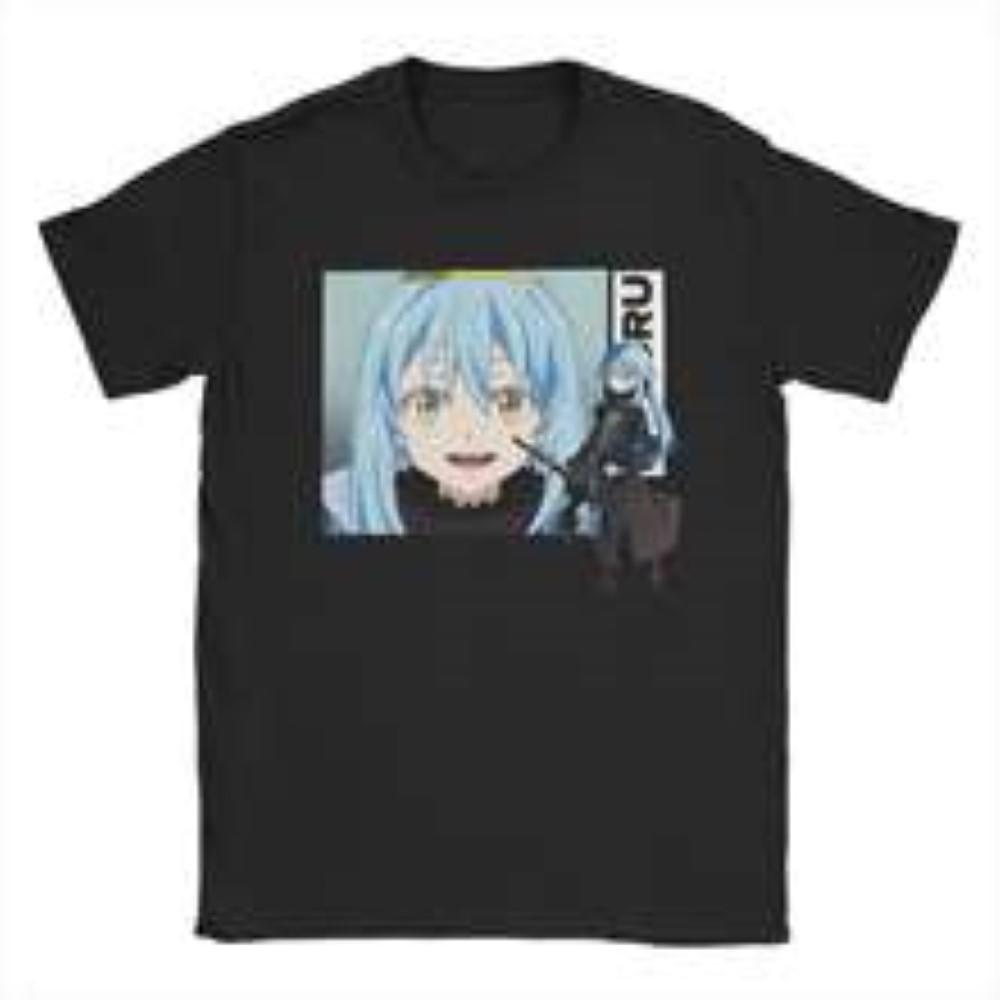 That Time I Got Reincarnated As A Slime Shirt Vintage Washed Unisex Oversized Anime Streetwear Soft Cotton Tee Gift Clothing Top