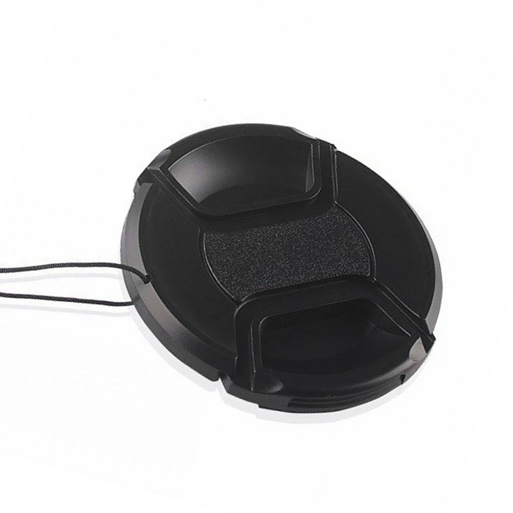 Camera Lens Cover Black ABS Protective Universal 58mm Front Lens Cover for Replacement