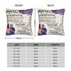Mother's Day  Square Pillowcases Polyester Sofa Letter From Daughter Cushion Case Creative Decorative Pillowcase 40*40