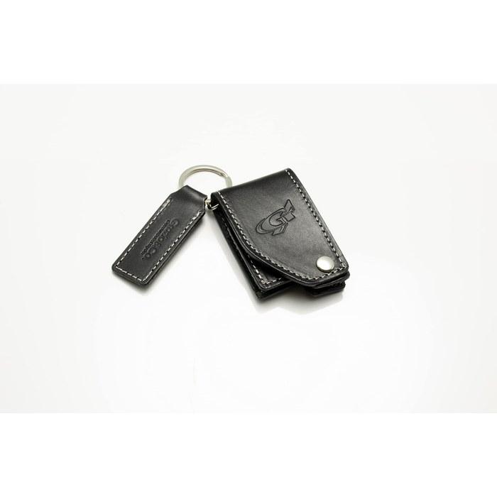 Grazio&Co. Tochigi Leather Key Case Model-II Type-B BK*SIL Black + Silver