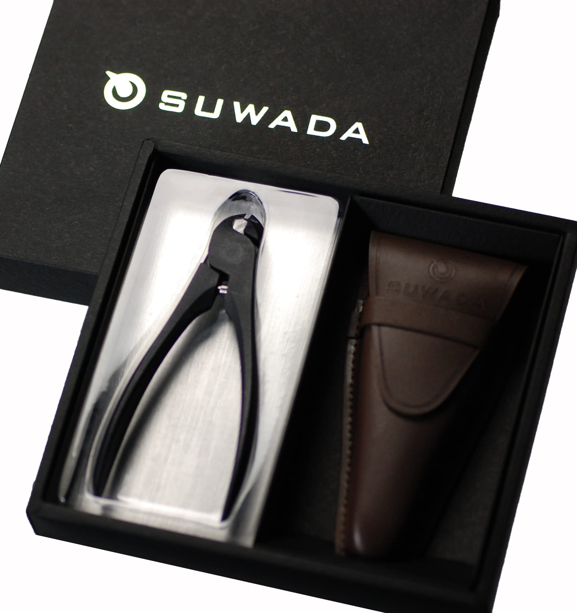 Suwada Suwada Nail Clippers Black L Leather Case Gift Set & (59064)