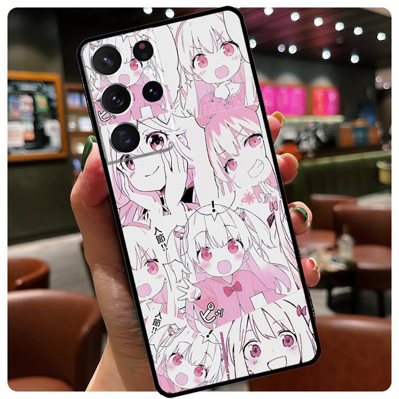 Kawaii Japan Girls Harajuku Pink Phone Case For Samsung Galaxy S25 S24 S23 S22 S21 S20 Ultra S9 S10 Plus S25 FE S24 FE Cover