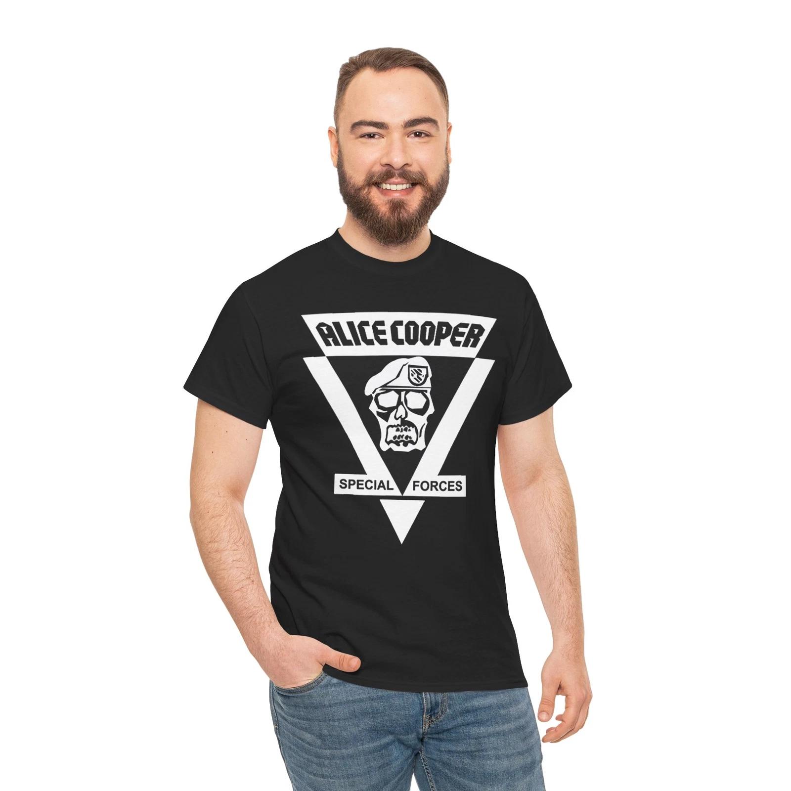 Alice Cooper Special Forces skull unisex short Sleeve Tee XL