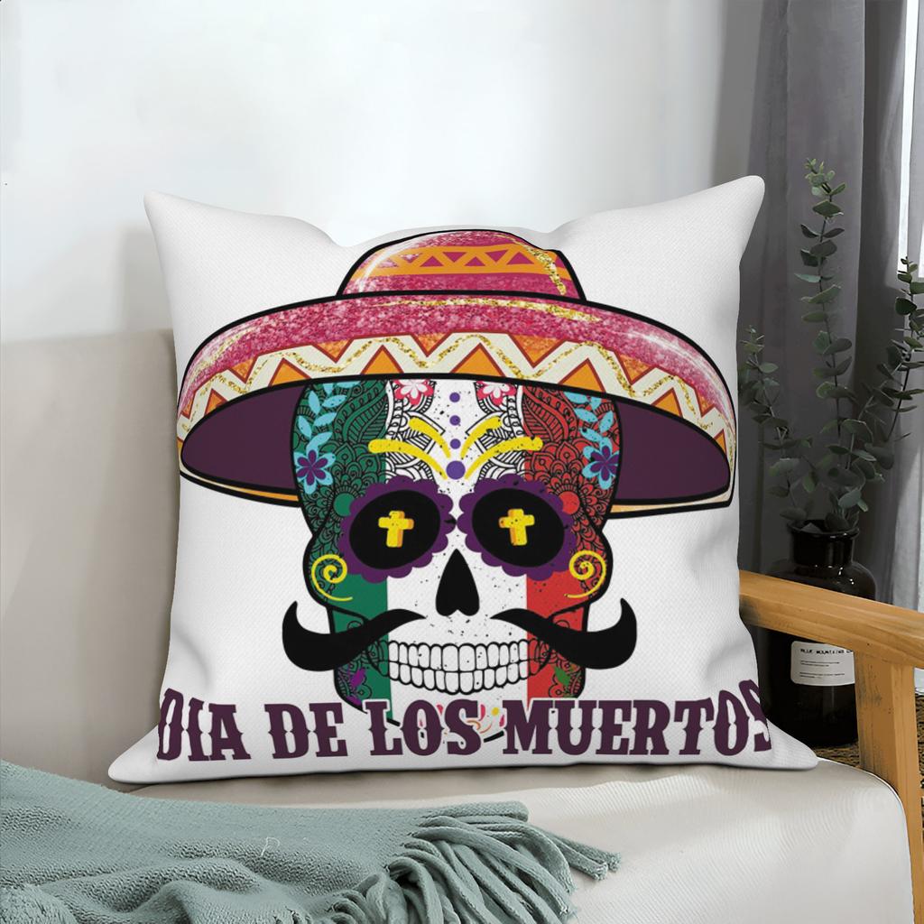 Halloween Throw Pillow Covers Pumpkin Ghost Witchy Linen Sofa Bed Pillowcase Square Cushion Cover Spooky Halloween Party Decor