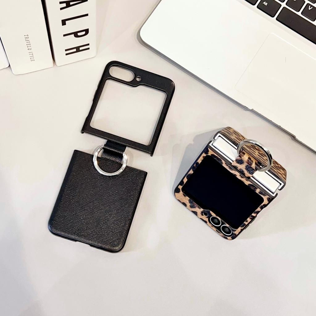 For Samsung Galaxy Z Flip7 FE 5G/Z Flip6 5G Case Ring Holder Hard PC Protective Phone Cover