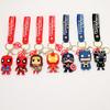 Cartoon Marvel American Captain Spider-man Silicone Keychain Pendant Batman Superhero Small Gift