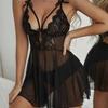 Summer Lightweight Lace Cutout Nightdress with Bow - Sexy & Tempting for Women