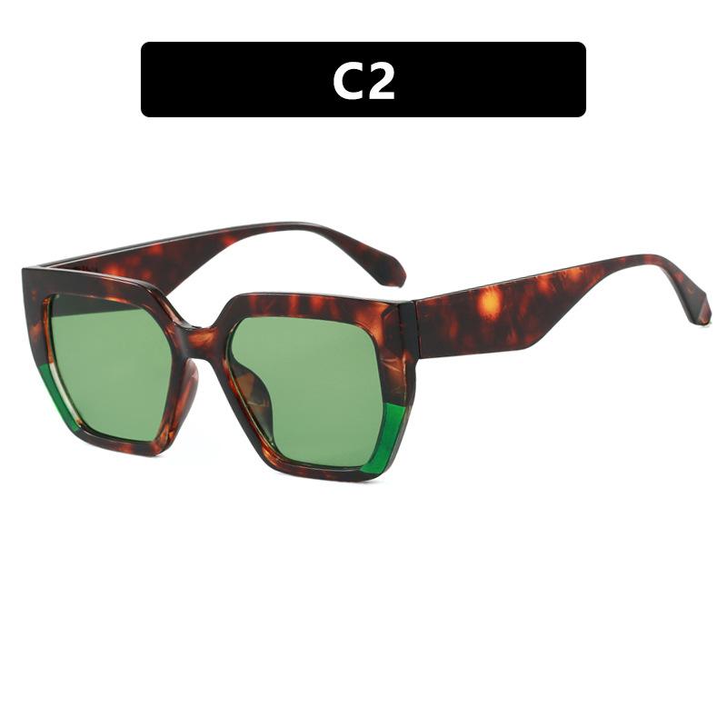 JYL Polygon Big Frame Sunglasses UV400 Unisex Classic Vintage Stylish / 13182