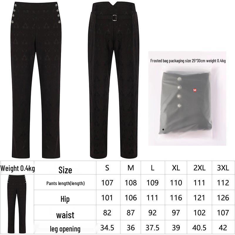 

Весенний мужской средневековый танцевальный костюм 2025 года - Формальный комплект с длинным рукавом: куртка и брюки Medium