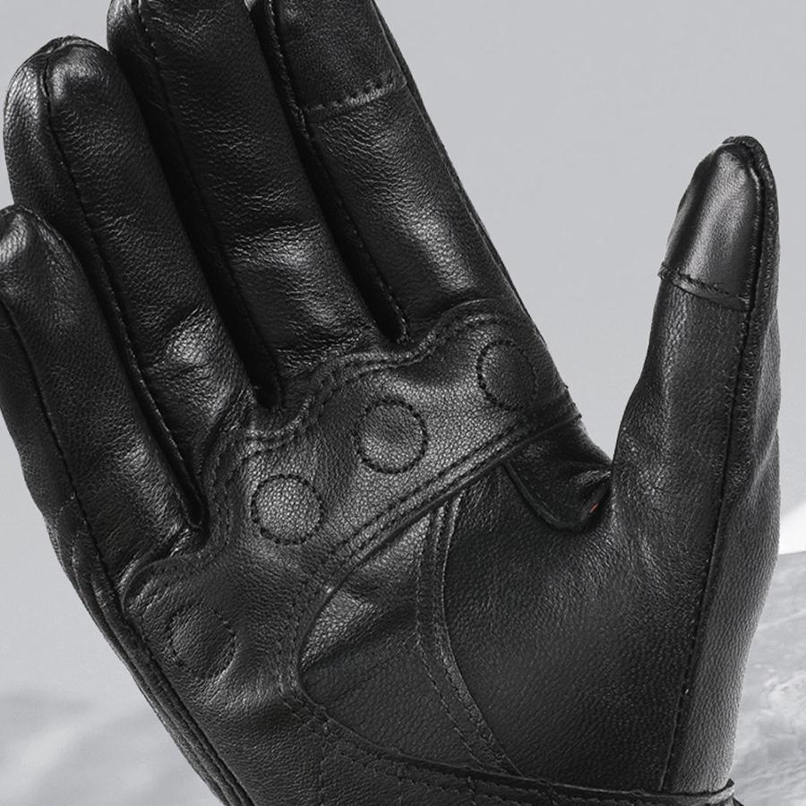 Motorcycle gloves, genuine leather, men's and women's riding motorcycles, tactical warmth, sheepskin touch screen, off-road prot