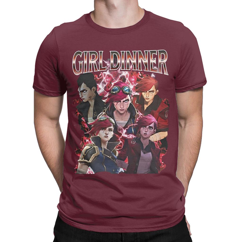 Mens Womens girl dinner vi Arcane Violet Shirt Cotton Graphic Printing T-Shirt  Top Clothing