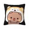 Bear And Panda Bubu Dudu Square Pillowcase Pillow Cover Polyester Cushion Decor Comfort Throw Pillow for Home Sofa