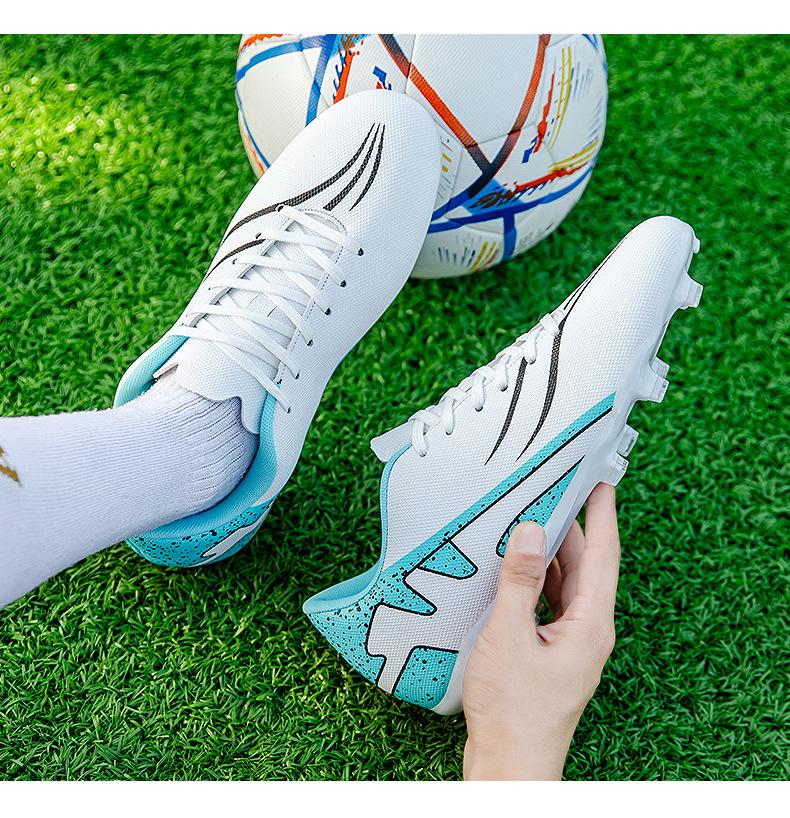 Long Nail AG Low-Top Artificial Grass Soccer Shoes for Men & Women