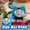 Thomas Train Birthday Party Carpet Design for Hallway Dormitory Game Room Balcony Antislip Carpet Anime Office Decor