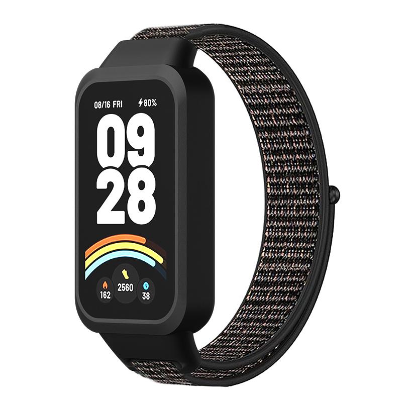Nailono kilpinė apyrankė For For Xiaomi Band 9 Active/Redmi Band 3 išmaniajai laikrodžiui Sportinė minkšta apyrankė riešui For For Xiaomi Band 9 Active