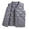 Men's Lightweight White Duck Down Vest - Solid Color, Sleeveless, Versatile, Warm Inner Layer for Autumn/Winter.