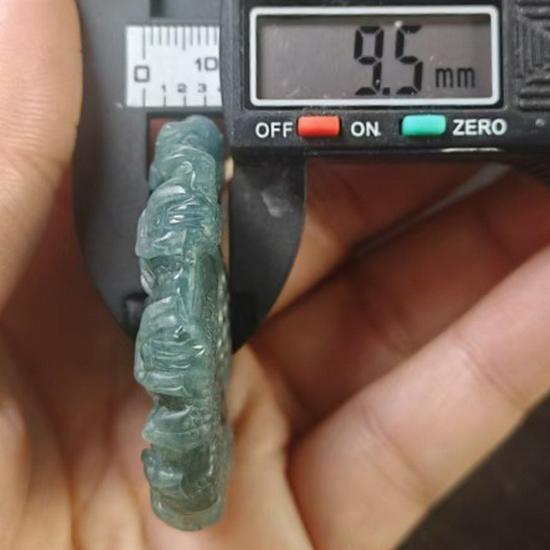 **Nine Dragons and Pearl Jade Pendant: A-Grade Natural Jadeite Carving for Men and Women**