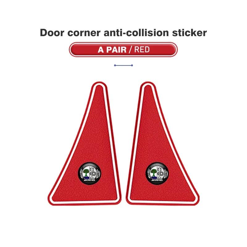 2pcs Car Door Corner Cover Anti Collision Bumper Sticker For Mercedes Benz AMG A B C E S G Class A180 CLK CLA GLE GLC W212 C200