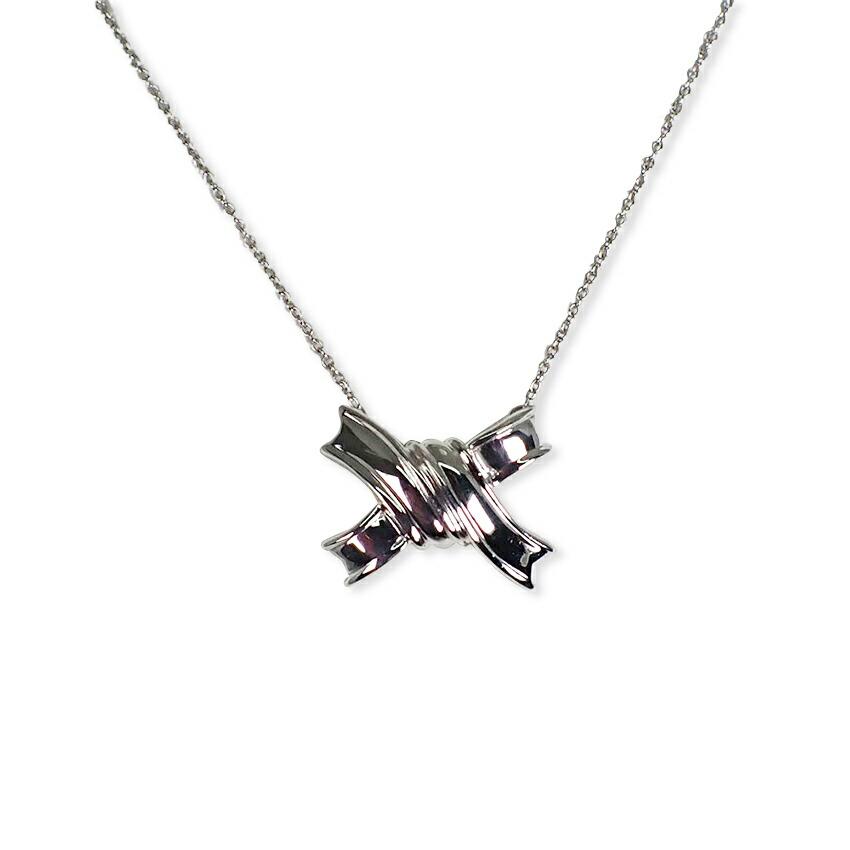 

[Used] TIFFANY/Tiffany 925 Vintage Bow Necklace/g468-36