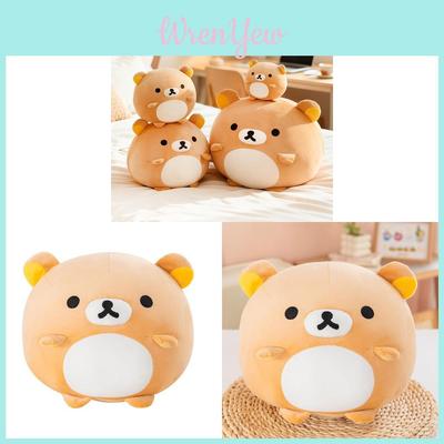 Rilakkuma Plüsch-Bettkissen mit weicher PP-Baumwollfüllung für Mädchen, Komfort und Geschenk