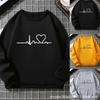 Spring/Autumn Women's Hoodie, Korean Style Loose Long Sleeve Fleece Crew Neck Sweatshirt for Women