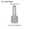 1Pcs 111 Stainless Steel Hose Barb Connector Silver Tone Straight Design Pipe Fitting Connector 6-19mm Barb Sizes
