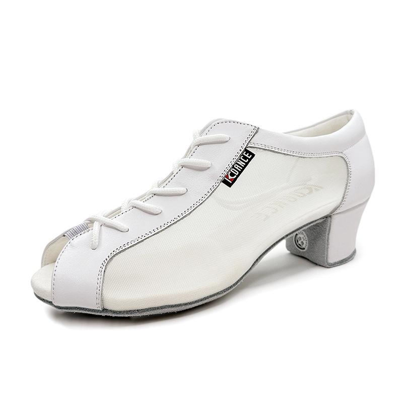 

Dance Shoes For Women Ballroom Latin Modern Tango Jazz Dancing Shoes Girls/Ladies Square 34 білий