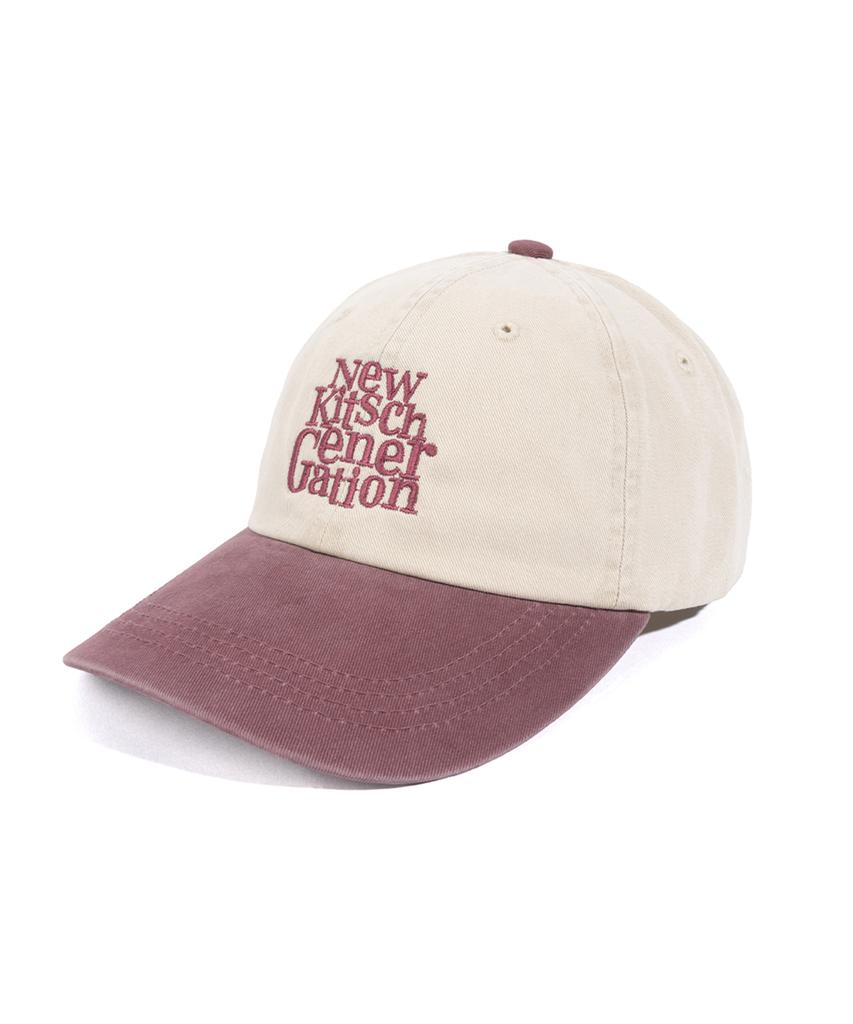 NEWKITSCH Nkg Classic Logo Two-Tone Cap (Burgundy)