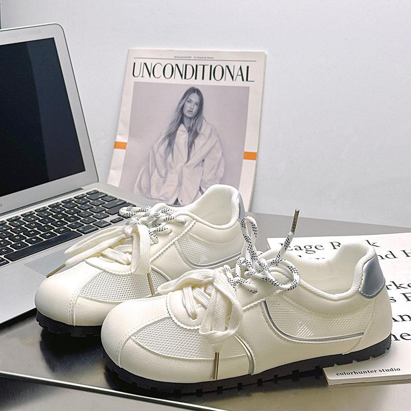 

35 ugly cute round mesh shoes summer new versatile easy to wear soft soles not tired feet fashion 35 бежевый