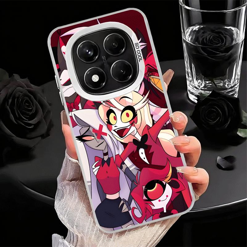 Hazbin Hotel Anime Shockproof Phone Case for Xiaomi Redmi Note 15 14 13 12 Pro Plus 11 11S 11T 5G Cover Anti Fall Fundas