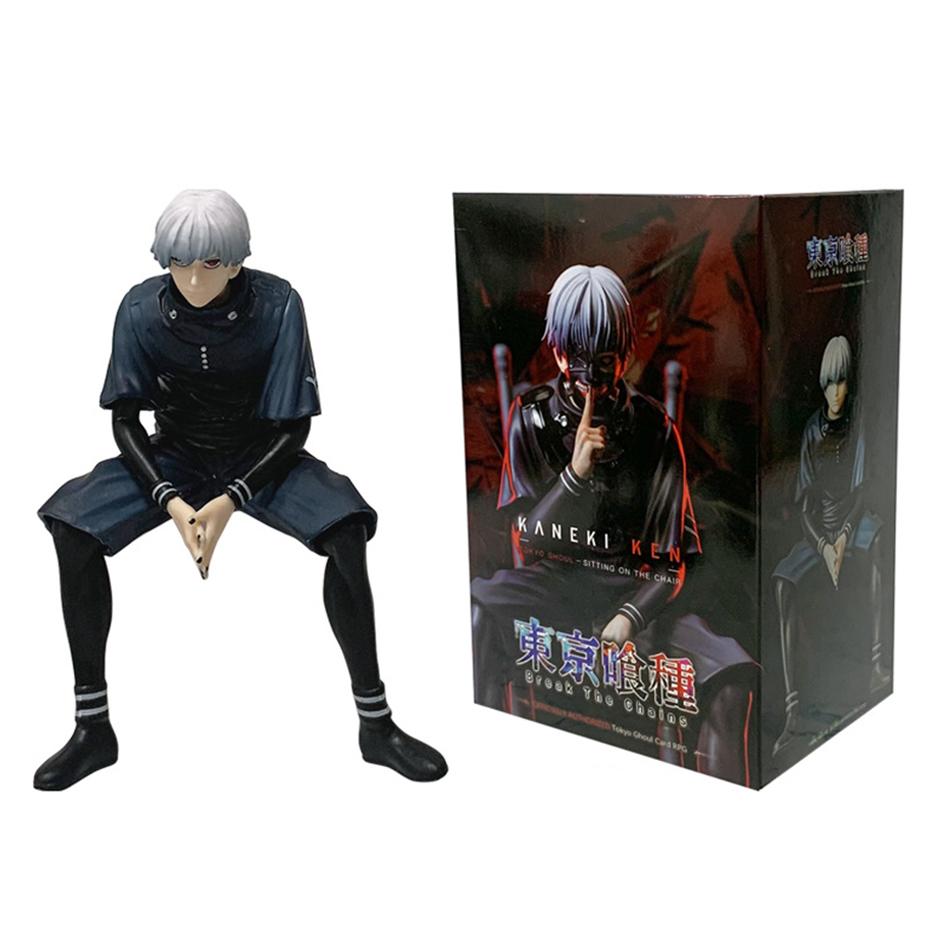 Hot Ken Kaneki Sitting Figure Tokyo Ghoul Statue Action Figure PVC Statue Collection Model Toys Gifts