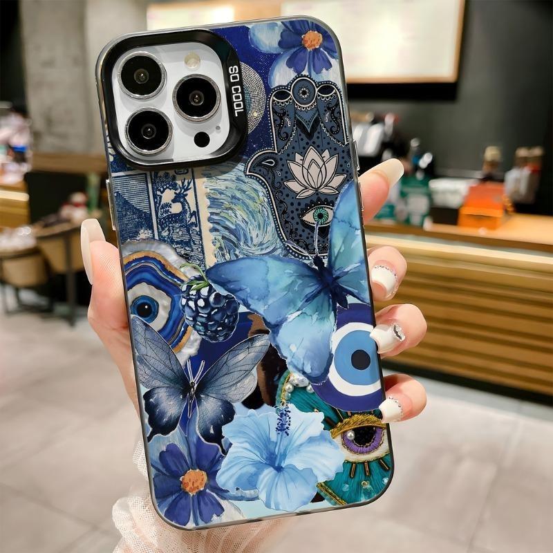 Funda de Teléfono Alternativa Gótica Ojo Espeluznante Mano de Esqueleto para iPhone 17 Air 16 15 14 13 12 11 Pro Max Mini Plus Carcasa Estética Oscura