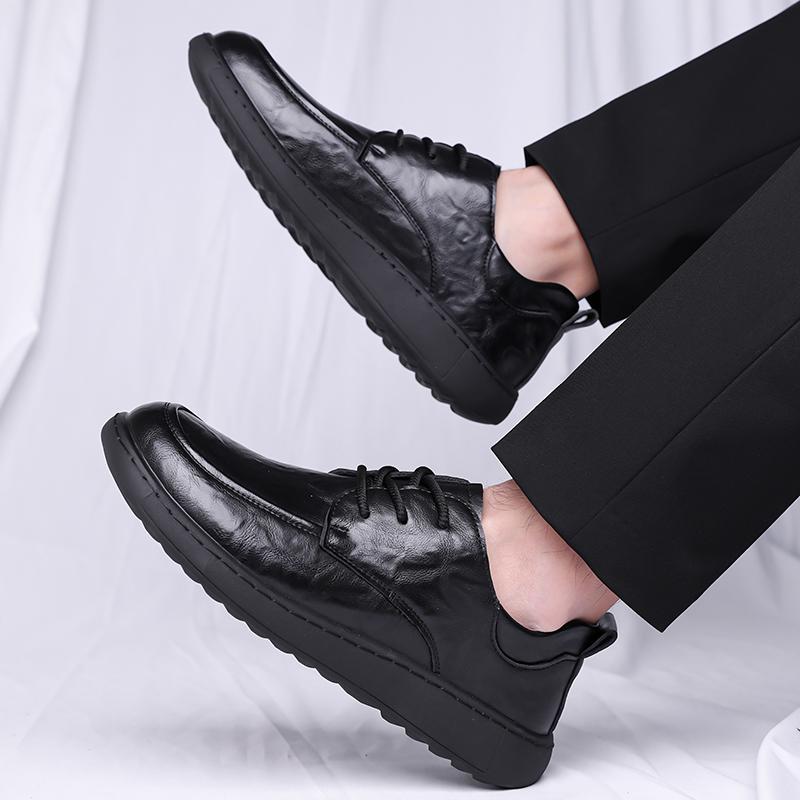 Men's Dress Business Shoes Classic Men Casual Walking Shoes All-match Mens Comfortable Sneakers Lace-Up Men's Footwear