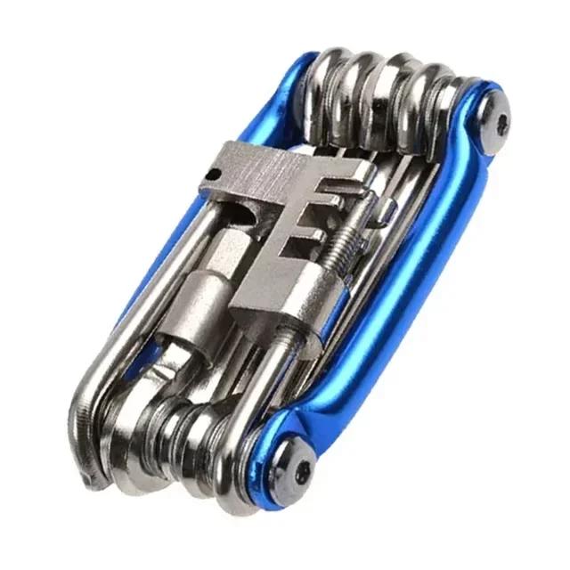 11-in-1 Bike Tool Mini Multitool Kit - Lightweight Tool Wrench, Screwdriver, Chain, Hexagon Wheel Spoke