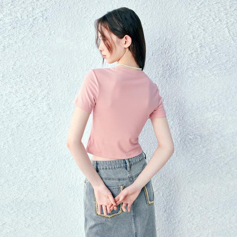 Sweet Romantic Cat Print Short-Sleeve T-Shirt