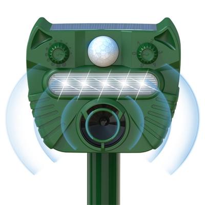 Solar Animal Repeller Ultra-sonic Squirrels Deer Repellent Outdoors Waterproof Animals Deterrent