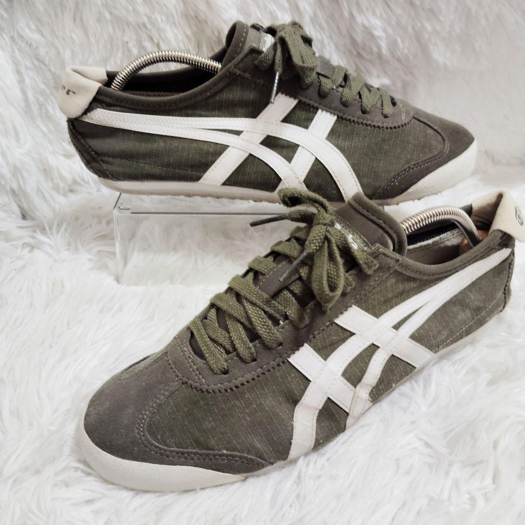 Onitsuka Tiger Mexico 66 26.5 cm Dark Olive White Excellent Condition Final Price