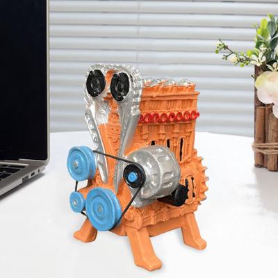 V8 Car Engine Model Realistic Resin 8-Cylinder Auto Engine Decoration Home Office