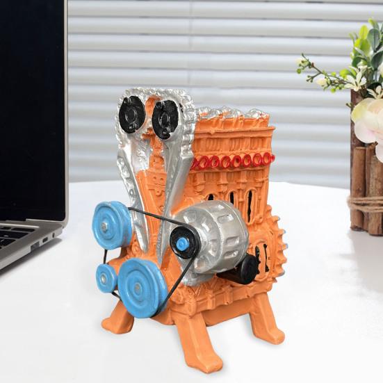 V8 Car Engine Model Realistic Resin 8-Cylinder Auto Engine Decoration Home Office