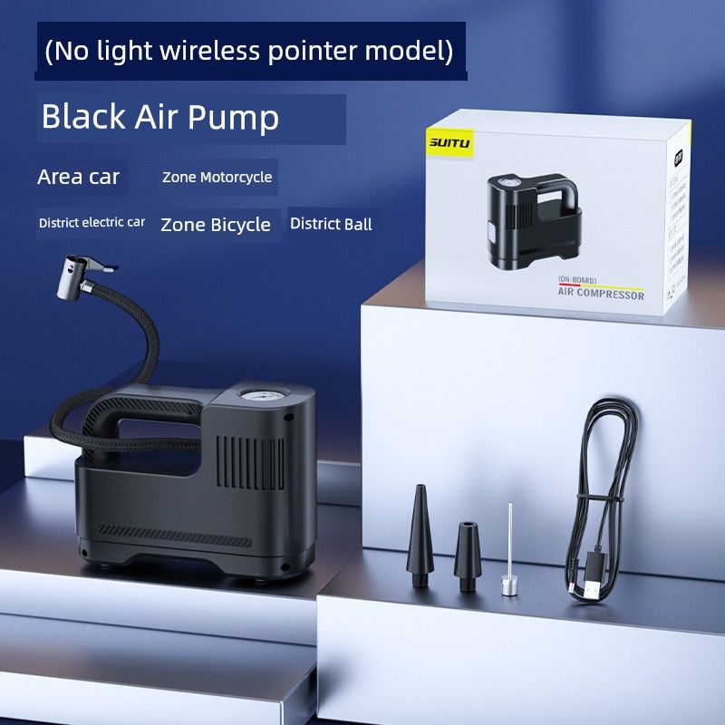 

Portable Multifunctional Vehicle Air Pump Car Tire Automobile Air Pump Air Pump Inflator Tire Pump Wireless Charging Pointer Model Without Light