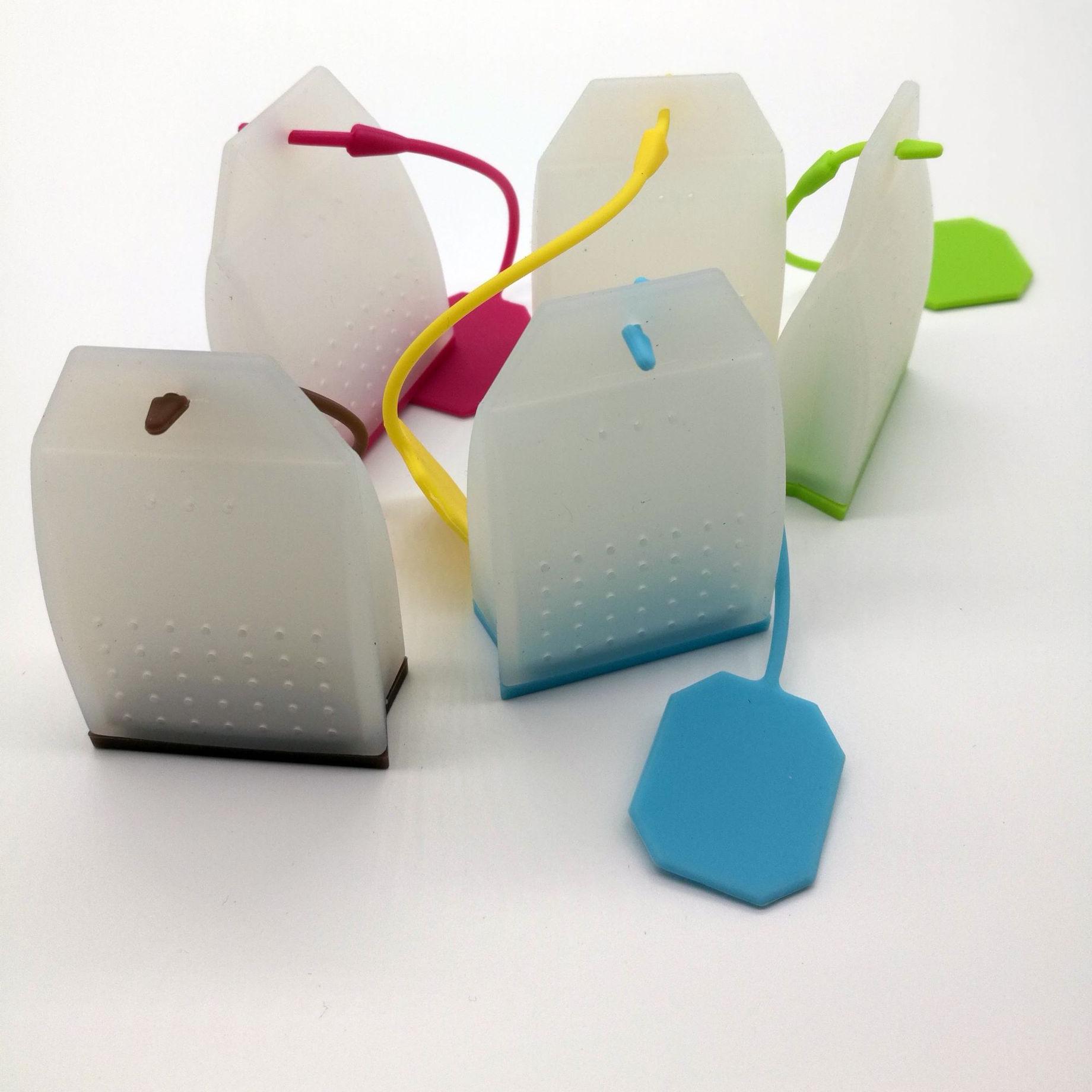 

High-Temperature Resistant Silicone Tea Bag Filter Infuser Yellow