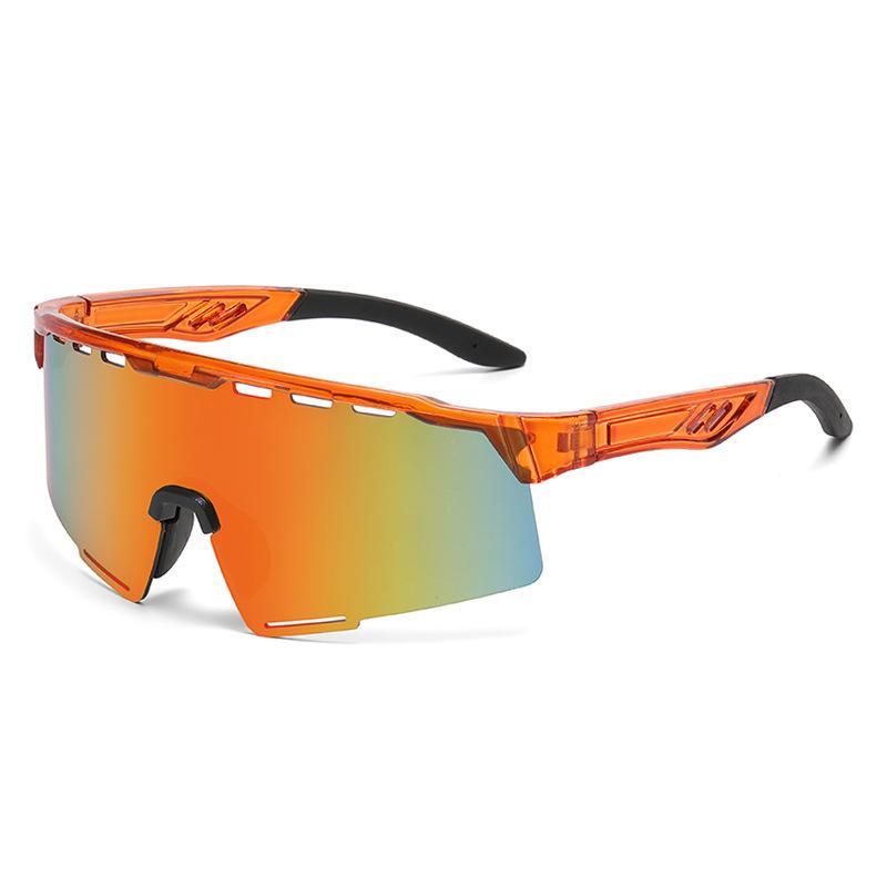 Outdoor Riding Sunglasses One Piece, Windproof And Anti-Dazzling Sunglasses, Colorful Ultra-Light Sports Glasses