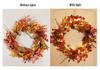 Harvest Festival Maple Leaf & Berry Wreath - Thanksgiving/Halloween Decor