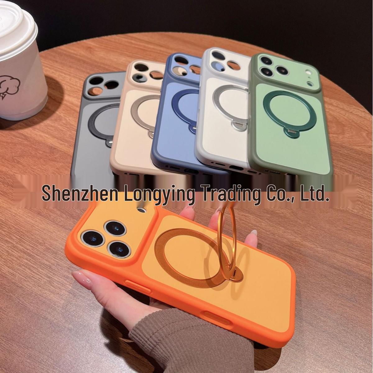 Apple 17 Pro Max Skin-Feel Magnetic Stand Case - Full Coverage iPhone 17 Pro Max