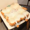 Chair Toast Cartoon Cushion With Soft Plush Material For Decor Home