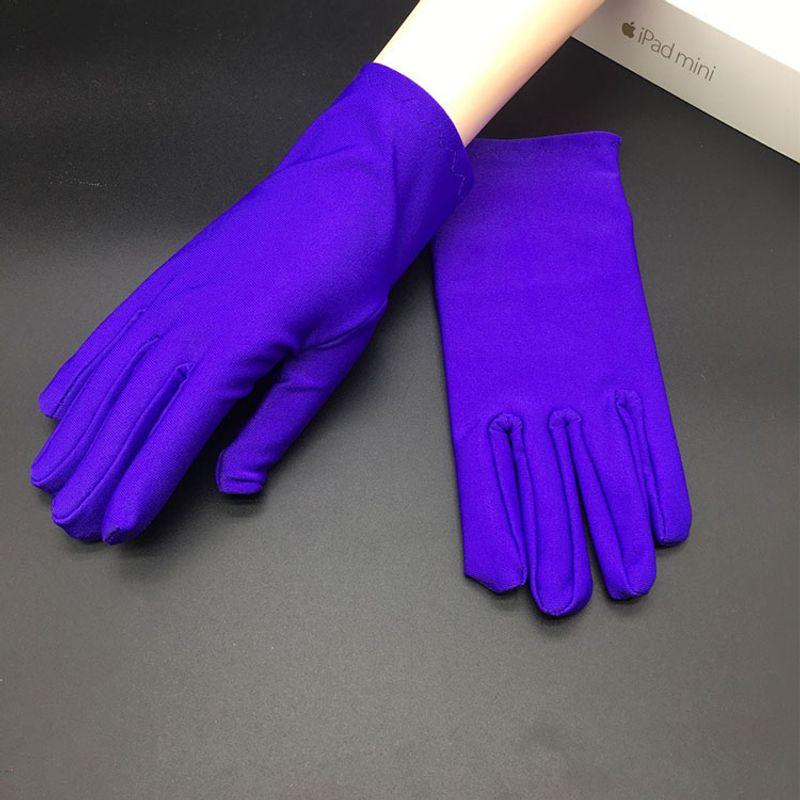 

Spandex Etiquette Reception Driver Bead Playing Crafts White Gloves Purple 10 pairs One size