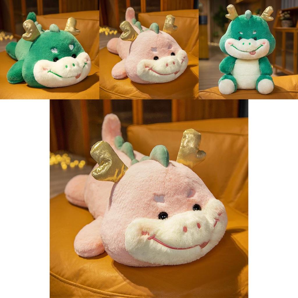 Niedliches Glücksdrachen-Plüschtier Weiche und hautfreundliche Drachenpuppe für Glück und Drachenjahr-Dekoration Großhandel autorisiert